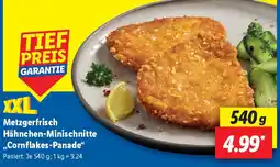 Lidl Metzgerfrisch Hähnchen-Minischnitte ,,Cornflakes-Panade" Angebot