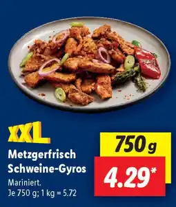 Lidl Metzgerfrisch Schweine-Gyros Angebot