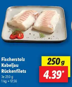 Lidl Fischerstolz Kabeljau Rückenfilets Angebot