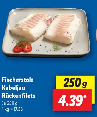Lidl Fischerstolz Kabeljau Rückenfilets Angebot