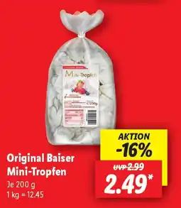 Lidl Original Baiser Mini-Tropfen Angebot
