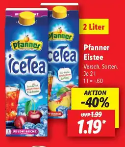 Lidl Pfanner Eistee Angebot