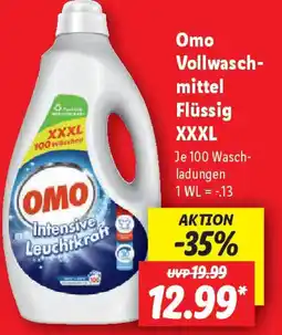 Lidl Omo Vollwasch- mittel Flüssig XXXL Angebot