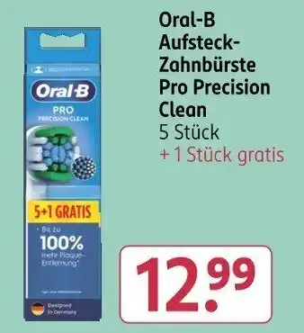 Rossmann Oral-B Aufsteck- Zahnbürste Pro Precision Clean Angebot