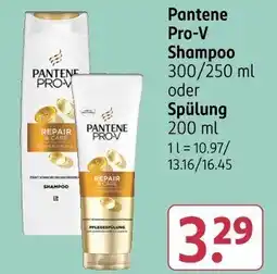 Rossmann Pantene Pro-V Shampoo oder Spülung Angebot