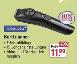 Rossmann IDEENWELT Barttrimmer Angebot