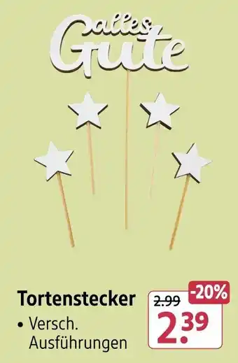 Rossmann Tortenstecker Angebot