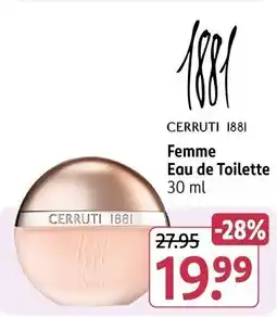 Rossmann CERRUTI 1881 Femme Eau de Toilette Angebot