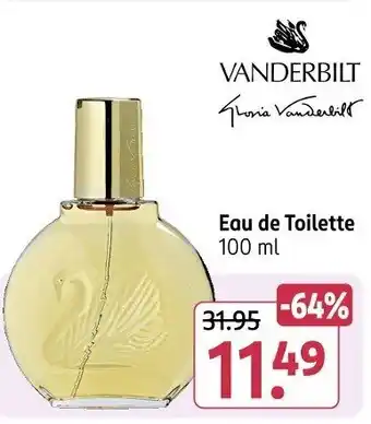 Rossmann VANDERBILT Eau de Toilette Angebot
