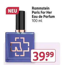 Rossmann Rammstein Paris For Her Eau de Parfum Angebot