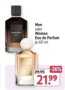 Rossmann Men oder Woman Eau de Parfum Angebot