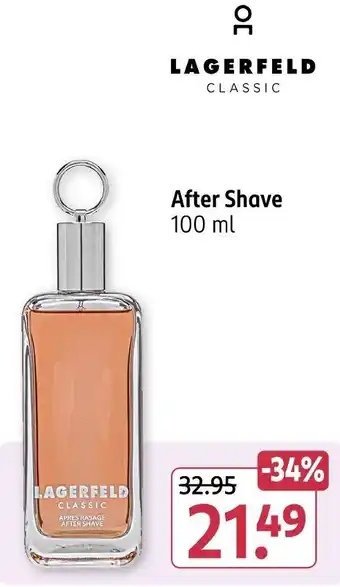 Rossmann LAGERFELD After Shave Angebot