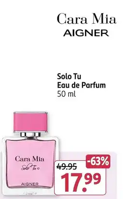 Rossmann Cara Mia AIGNER Solo Tu Eau de Parfum Angebot
