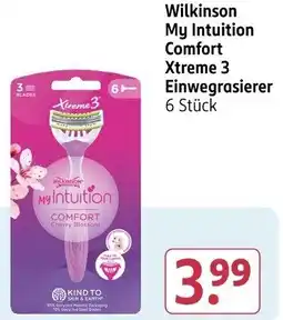 Rossmann Wilkinson My Intuition Comfort Xtreme 3 Einwegrasierer Angebot