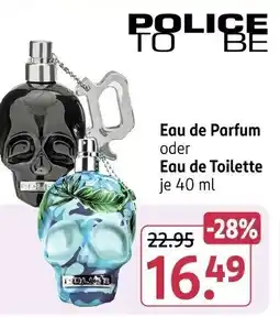 Rossmann POLICE TO BE Eau de Parfum oder Eau de Toilette Angebot