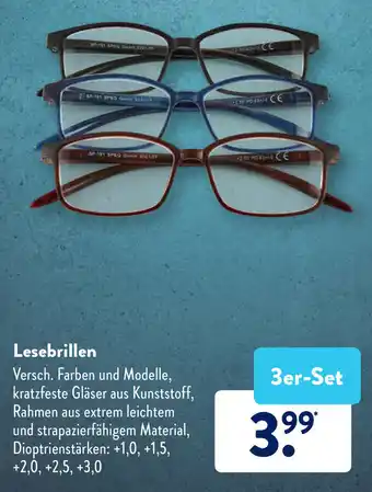 Aldi Süd Lesebrillen Angebot