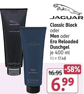 Rossmann JAGUAR Classic Black oder Men oder Era Reloaded Duschgel Angebot