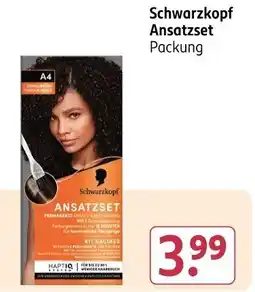 Rossmann Schwarzkopf Ansatzset Packung Angebot