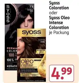 Rossmann Syoss Coloration oder Syoss Oleo Intense Coloration Angebot