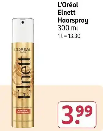 Rossmann L'Oréal Elnett Haarspray Angebot