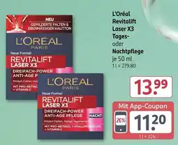 Rossmann L'Oréal Revitalift Laser X3 Tages- oder Nachtpflege Angebot
