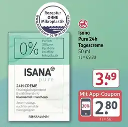 Rossmann Isana Pure 24h Tagescreme Angebot
