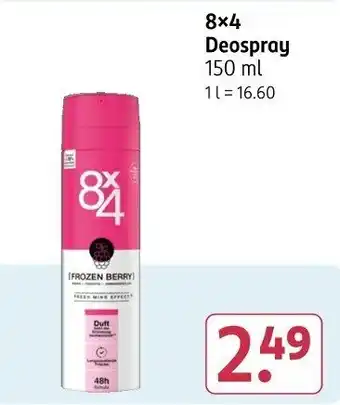 Rossmann 8×4 Deospray Angebot