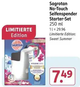 Rossmann Sagrotan No-Touch Seifenspender Starter-Set Angebot