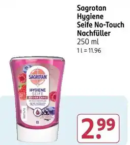 Rossmann Sagrotan Hygiene Seife No-Touch Nachfüller Angebot
