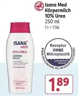 Rossmann Isana Med Körpermilch 10% Urea Angebot