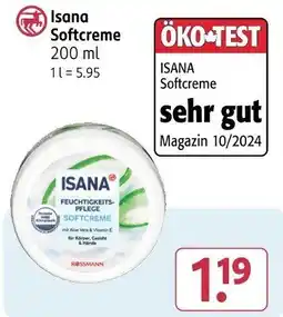Rossmann ISANA Softcreme Angebot