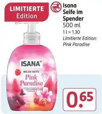 Rossmann Isana Seife im Spender Angebot
