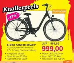 Jawoll E-Bike Cityrad 28 Zoll¹ Angebot