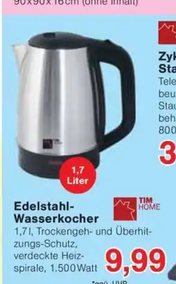 Jawoll Edelstahl- Wasserkocher Angebot