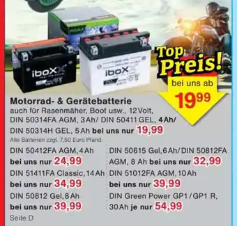 Jawoll Motorrad- & Gerätebatterie Angebot