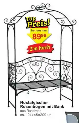 Jawoll Nostalgischer Rosenbogen mit Bank Angebot