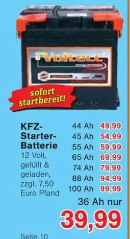 Jawoll KFZ- Starter- Batterie Angebot