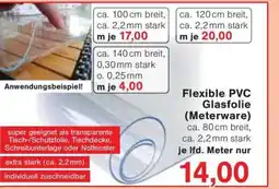 Jawoll Flexible PVC Glasfolie (Meterware) Angebot