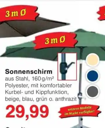 Jawoll Sonnenschirm Angebot