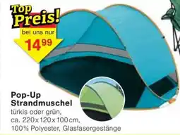 Jawoll Pop-Up Strandmuschel türkis oder grün Angebot