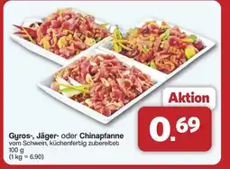 Famila Nord West Gyros-, Jäger- oder Chinapfanne Angebot