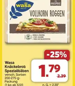 Famila Nord West Wasa Knäckebrot Spezialitäten Angebot