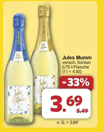 Famila Nord West Jules Mumm Angebot