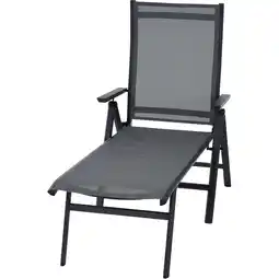 toom Baumarkt Siena Garden Klappliege 'Tauro' anthrazit/matt 55,5 x 113 x 182,5 cm Angebot