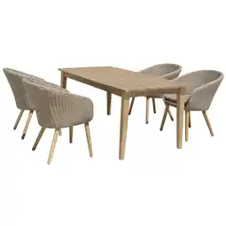 toom Baumarkt Garden Pleasure Gartenmöbel-Set 'Visalia' braun 5-teilig Angebot