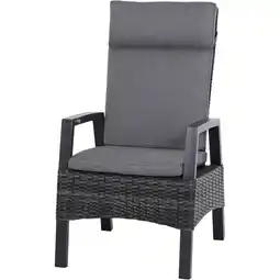 toom Baumarkt Siena Garden Sessel 'Taranto' anthrazit/matt 50 x 109 x 74 cm Angebot
