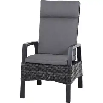 toom Baumarkt Siena Garden Sessel 'Taranto' anthrazit/matt 50 x 109 x 74 cm Angebot