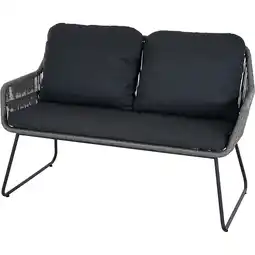 toom Baumarkt Siena Garden Bank 'Kansas' anthrazit/matt 120 x 85 x 70 cm Angebot