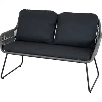 toom Baumarkt Siena Garden Bank 'Kansas' anthrazit/matt 120 x 85 x 70 cm Angebot