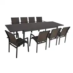 toom Baumarkt Garden Pleasure Gartenmöbel-Set 'Nerea' anthrazit 9-teilig Angebot